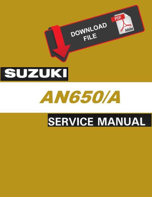 Suzuki 2006 Burgman 650 AN650 Service Manual