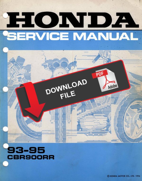 Honda 1995 CBR900RR Service Manual