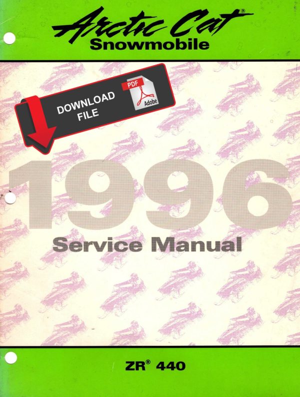 Arctic Cat 1996 ZR 440 Snowmobile Service Manual