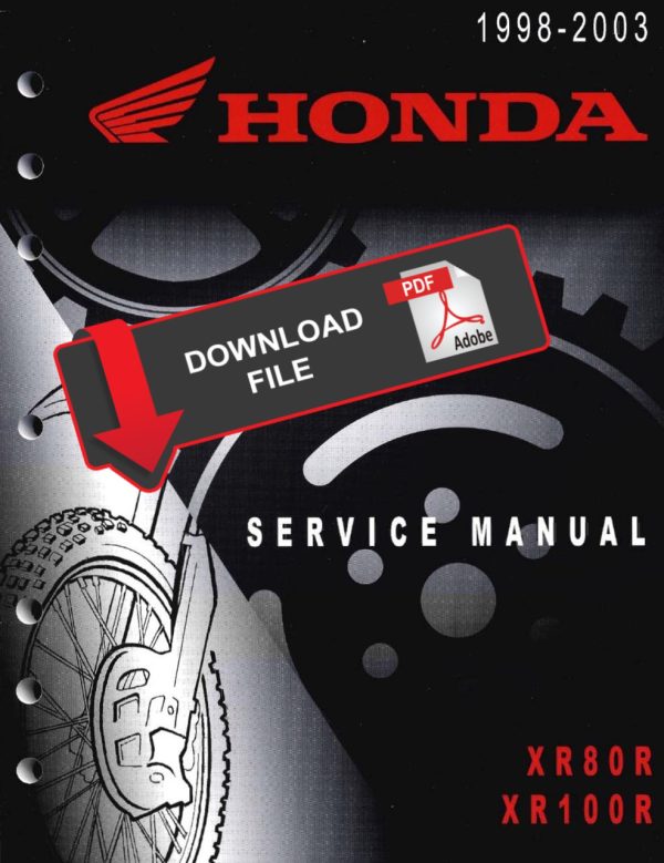 Honda 2002 XR100R Service Manual