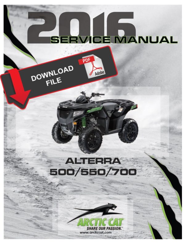 Arctic Cat 2016 Alterra 700 XT Service Manual