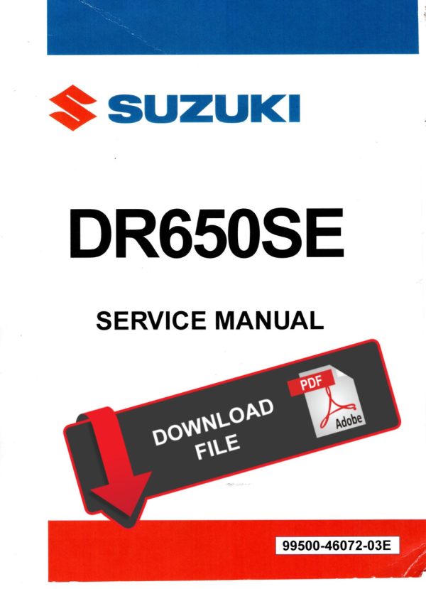 Suzuki 2012 DR650SE Service Manual