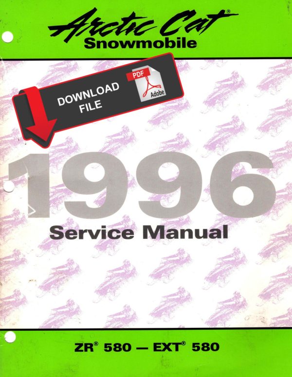 Arctic Cat 1996 ZR 580 Carb Service Manual