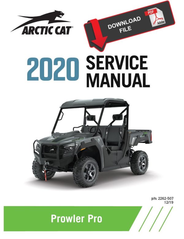 Arctic Cat 2020 Prowler Pro Service Manual