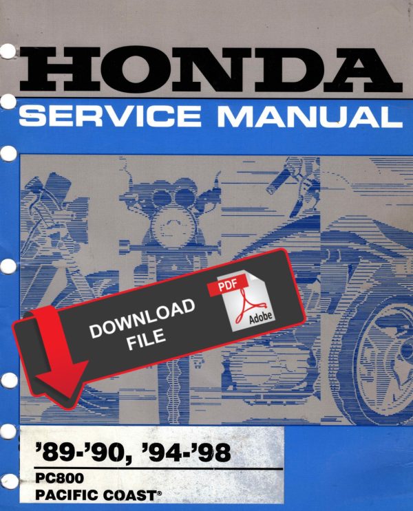 Honda 1997 Pacific Coast Service Manual