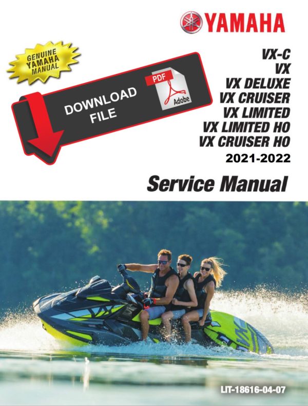 Yamaha 2022 Waverunner VX Cruiser HO Service Manual