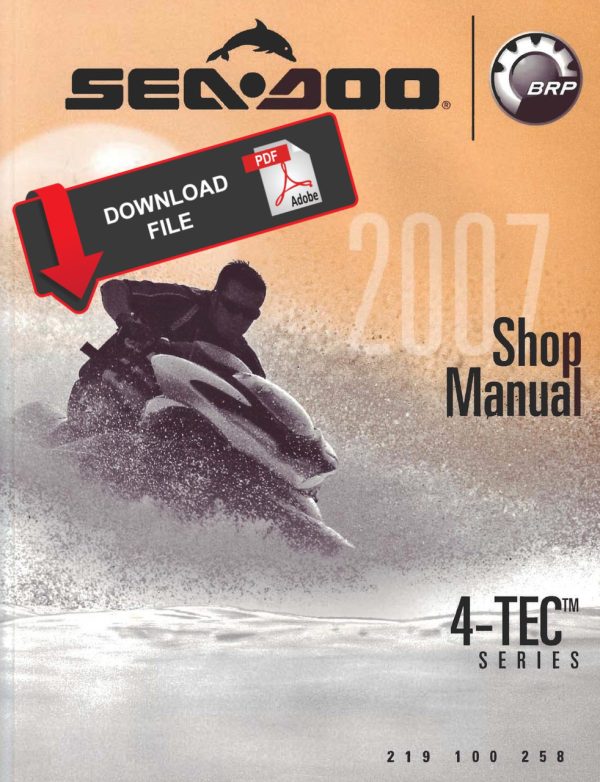 Sea-Doo 2007 RXT Jetski Service Manual