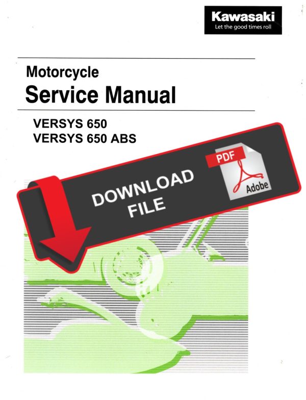 Kawasaki 2019 Versys 650 ABS Service Manual