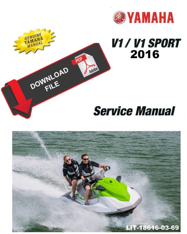 Yamaha 2016 Waverunner V1 Sport Service Manual