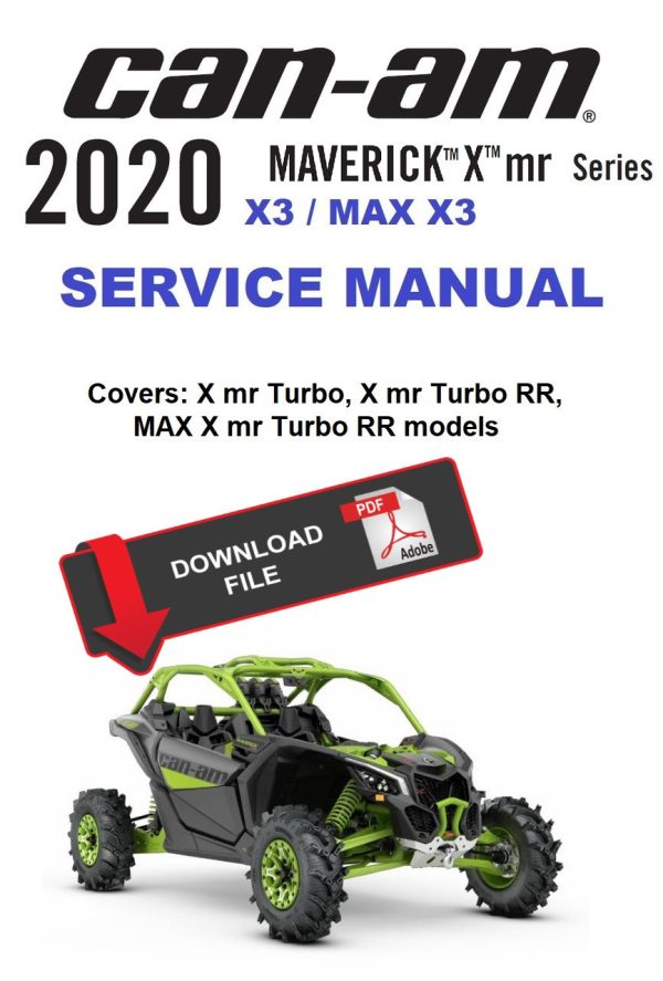 Can-Am 2020 Maverick X3 X mr Turbo RR Service Manual