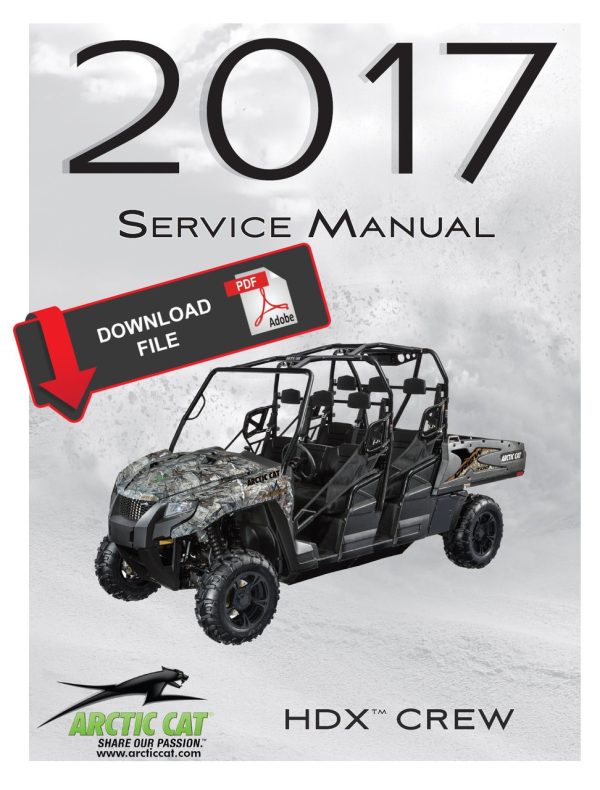 Arctic Cat 2017 HDX 700 Crew XT Service Manual