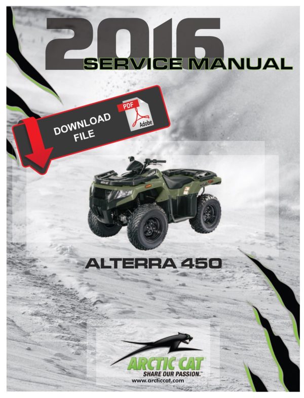 Arctic Cat 2016 Alterra 450 Service Manual