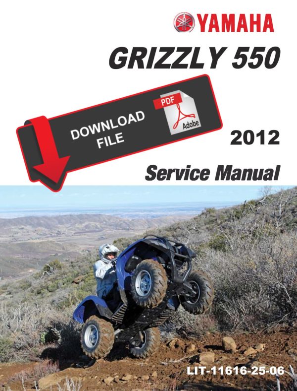 Yamaha 2012 Grizzly 550 4x4 Special Edition Service Manual