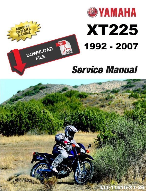 Yamaha 1997 XT225 Service Manual