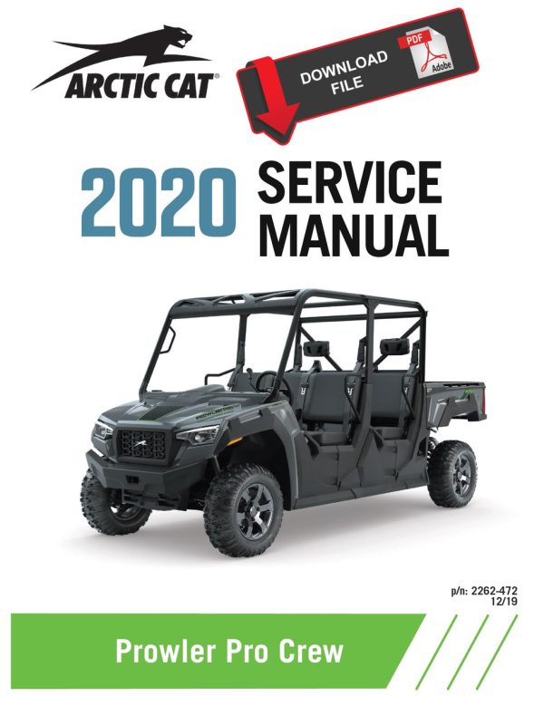 Arctic Cat 2020 Prowler Pro Crew Service Manual