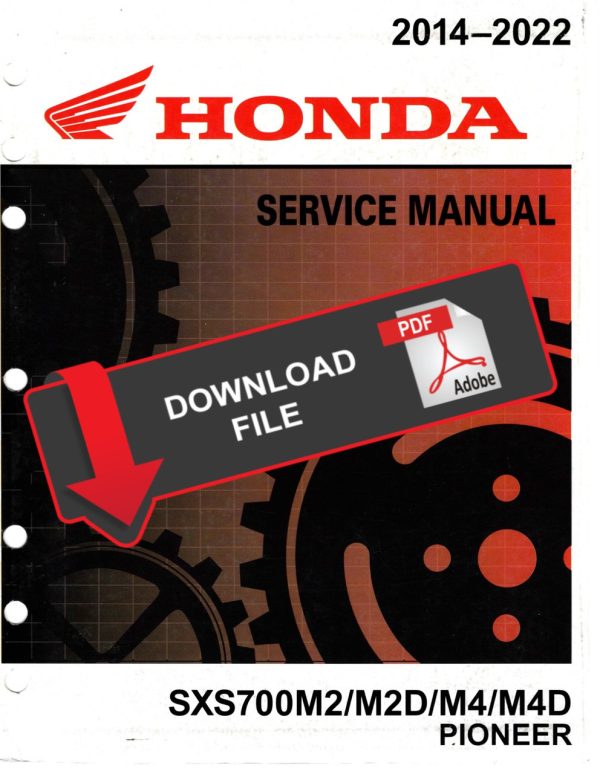 Honda 2020 Pioneer 700 Deluxe Service Manual