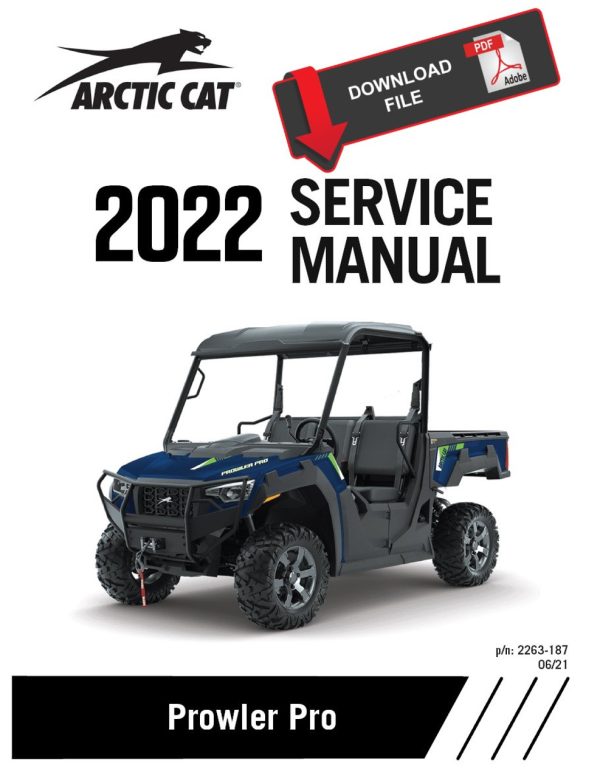 Arctic Cat 2022 Prowler Pro XT Service Manual