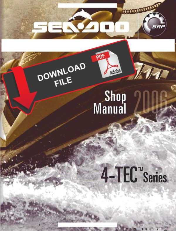 Sea-Doo 2006 GTI 130 Jetski Service Manual