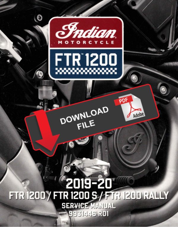 Indian 2020 FTR 1200 S Service Manual