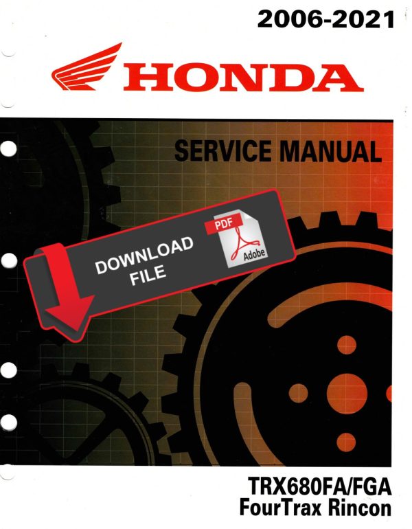 Honda 2021 TRX680FGA Service Manual