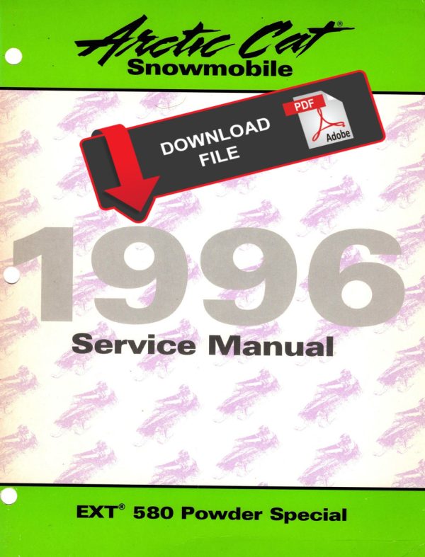 Arctic Cat 1996 EXT 580 Powder Special Service Manual