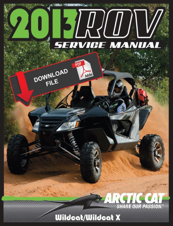 Arctic Cat 2013 Wildcat Service Manual