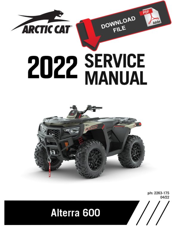 Arctic Cat 2022 Alterra 600 SE Service Manual