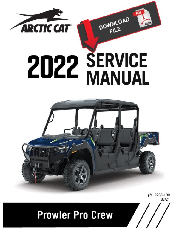 Arctic Cat 2022 Prowler Pro Crew XT Service Manual