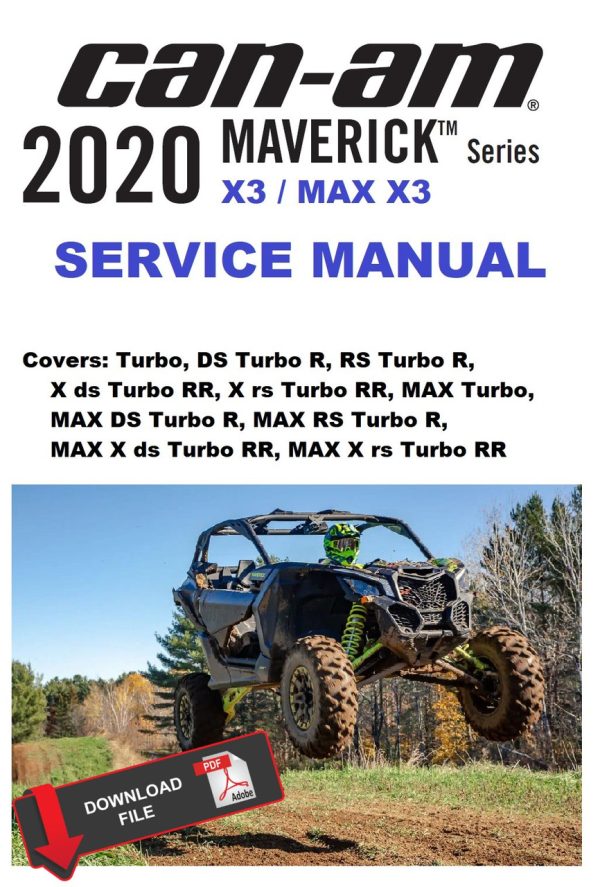 Can-Am 2020 Maverick X3 MAX X ds Turbo RR Service Manual