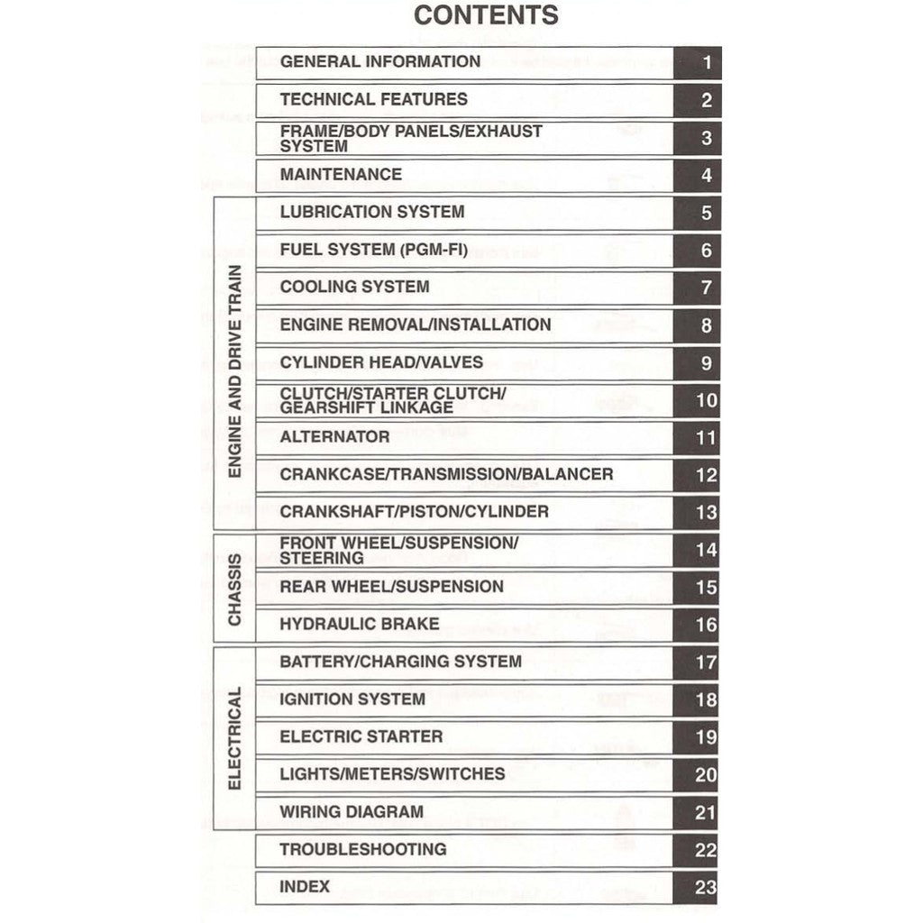 CBR1000RR HONDA CBR 1000 RR FIREBLADE (2008-2015) SERVICE REPAIR MANUAL + PARTS CATALOGUE + OWNER'S MANUAL - Image 3