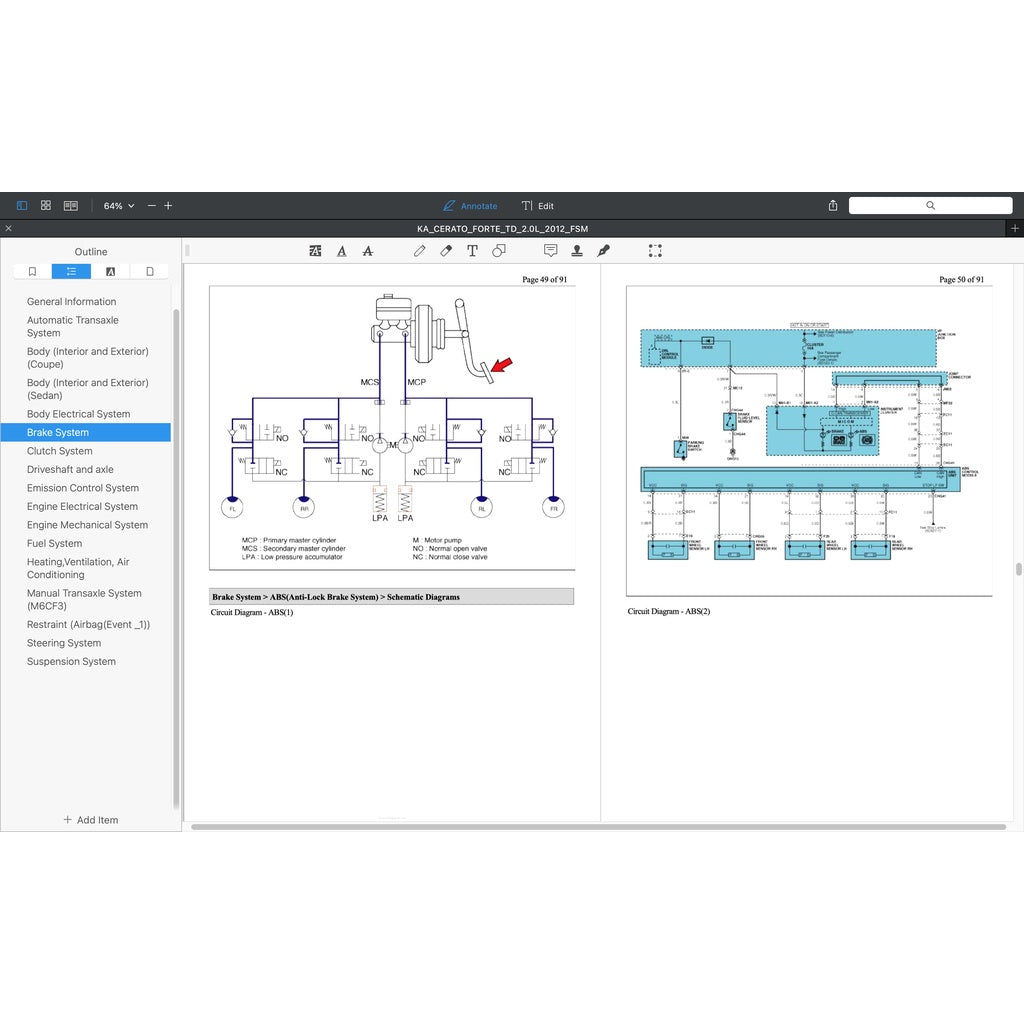 KIA CERATO FORTE TD (2008-2013) SERVICE WORKSHOP MANUAL - Image 6