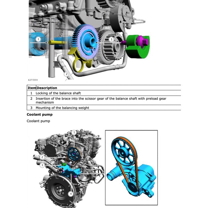 FORD 1.0L ECOBOOST ENGINE B3/B7 SERVICE WORKSHOP MANUAL - FORD FIESTA 2008-2021 / FORD FOCUS 2011-2021 - Image 6