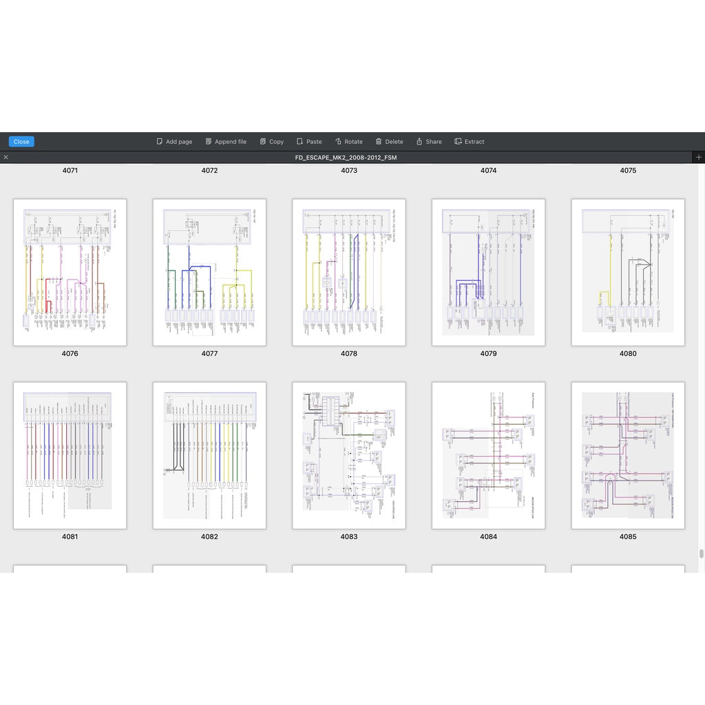 FORD ESCAPE MK2 (2008-2012) SERVICE WORKSHOP MANUAL - Image 4