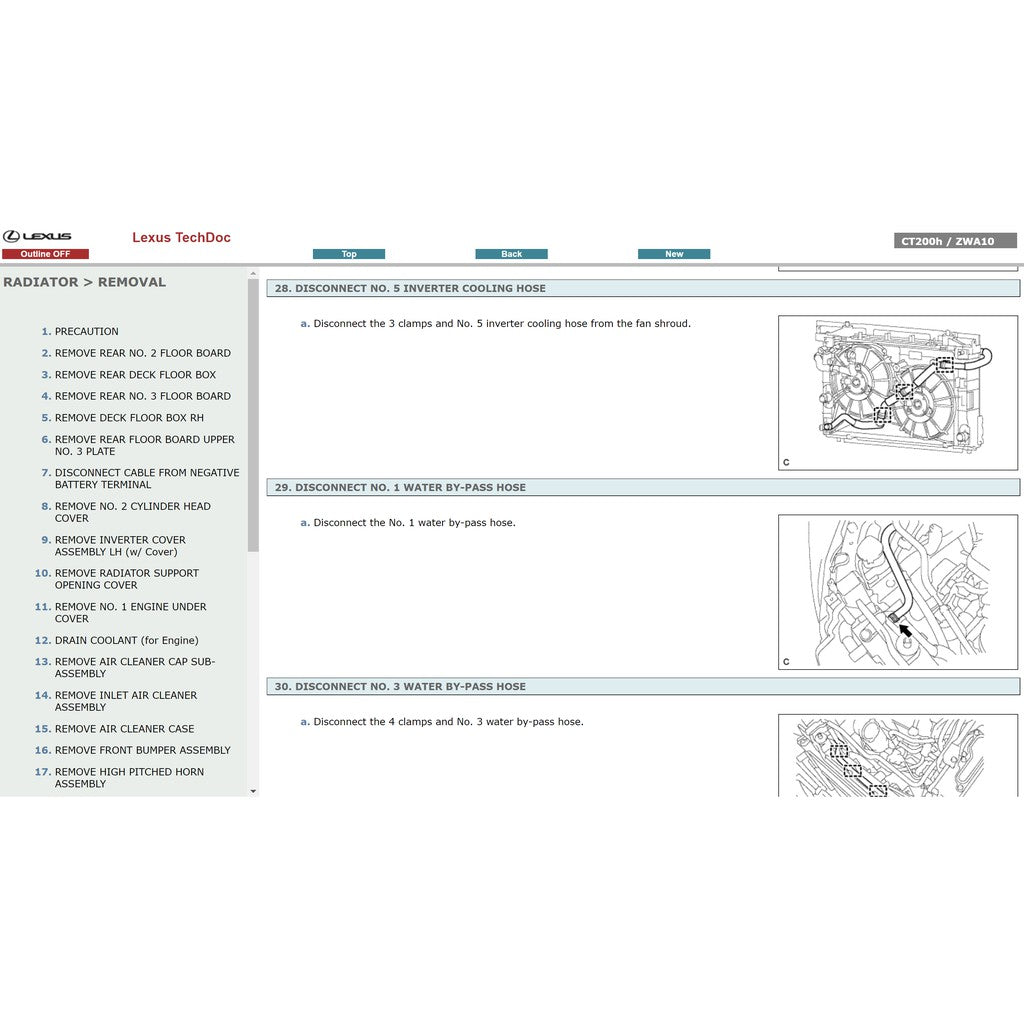 LEXUS CT200h (2011-2017) SERVICE WORKSHOP MANUAL - Image 4