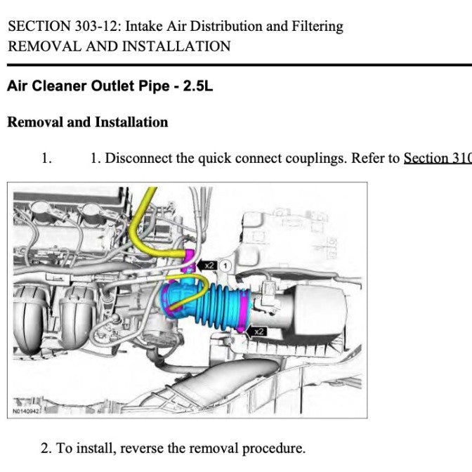FORD KUGA MK2 C520 (2013-2019) SERVICE WORKSHOP MANUAL - ECOBOOST - Image 7