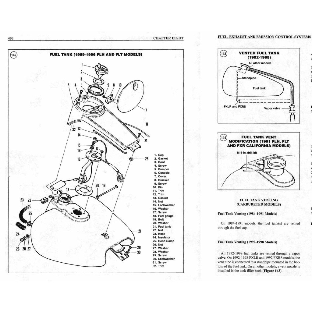 HARLEY DAVIDSON TOURING MODELS (1984-1998) SERVICE WORKSHOP MANUAL + PARTS CATALOGUE - Image 10