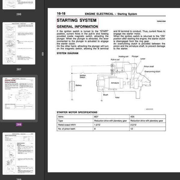MITSUBISHI PAJERO III V60 (1999-2006) SERVICE WORKSHOP MANUAL - Image 7