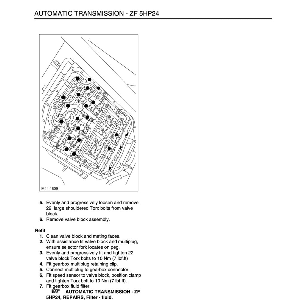 RANGE ROVER L322 (2001-2012) SERVICE WORKSHOP MANUAL - Image 8