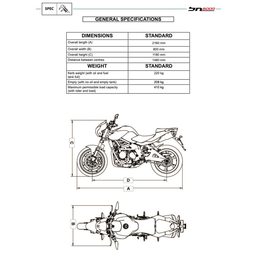 BENELLI BN600 R (2014-2018) SERVICE WORKSHOP MANUAL + PARTS CATALOGUE + OWNER'S MANUAL - Image 5