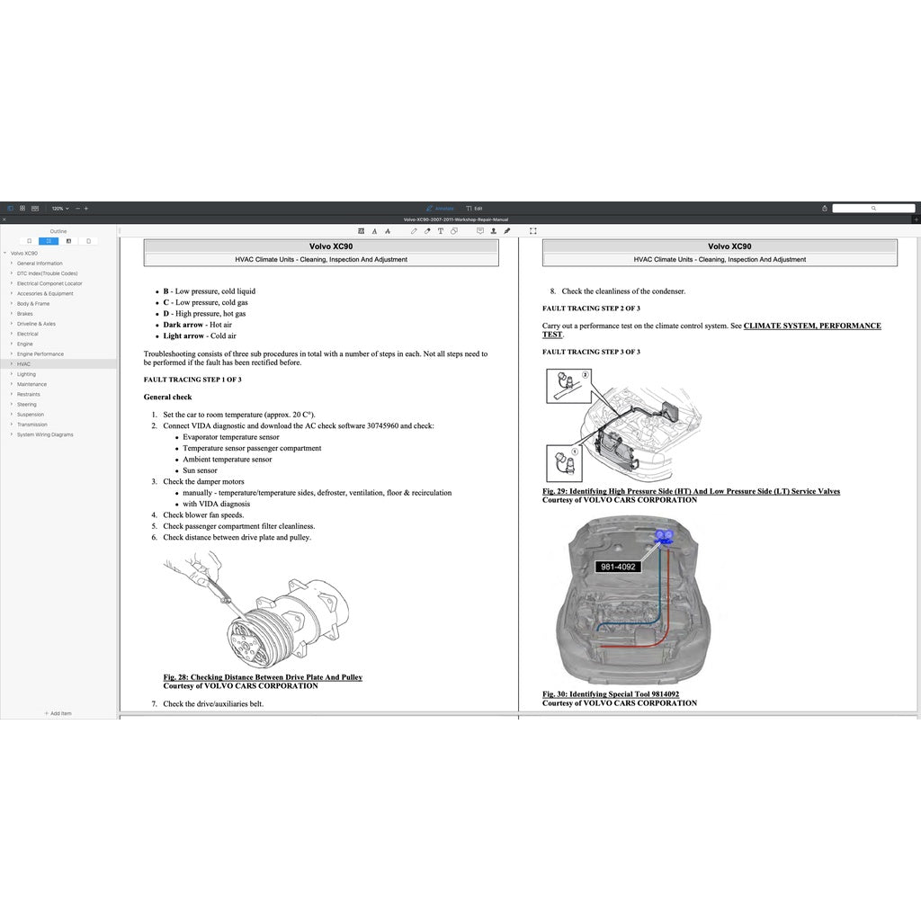 VOLVO XC90 (2007-2014) SERVICE WORKSHOP MANUAL - Image 3