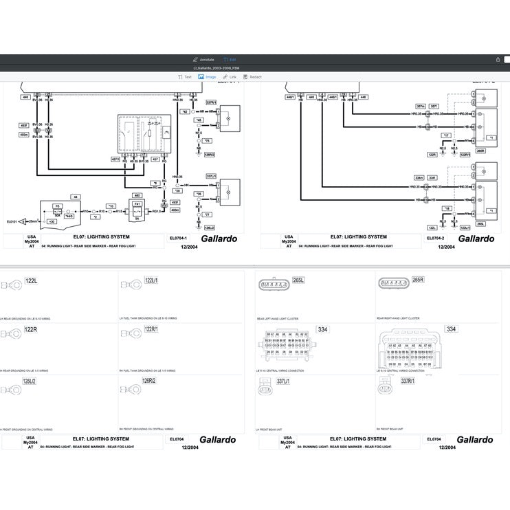 LAMBORGHINI GALLARDO COUPE LDAS32 (2003-2008) FACTORY SERVICE WORKSHOP MANUAL - Image 9