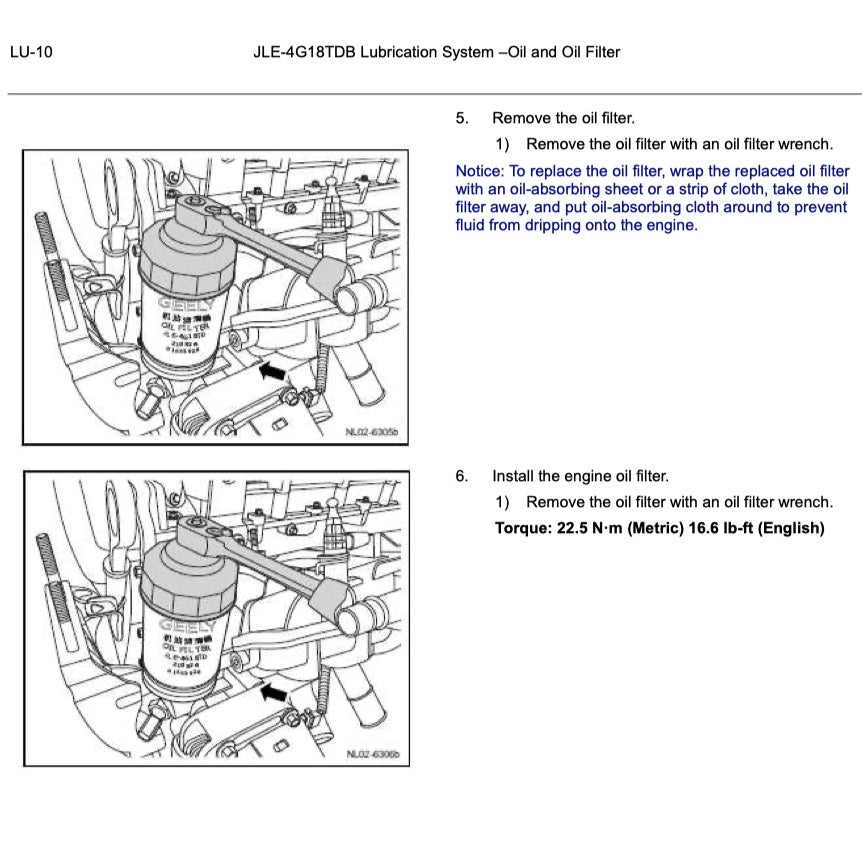 PROTON X70 (2019-2023) SERVICE WORKSHOP MANUAL WORKBOOK - Image 4