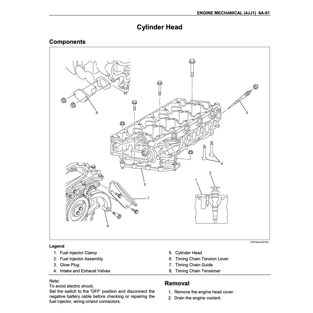 ISUZU ENGINE 4JJ1 SERVICE WORKSHOP MANUAL / ISUZU D-MAX - Image 6
