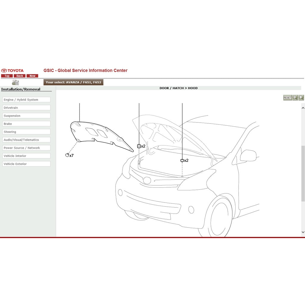 TOYOTA AVANZA F650/F651/F654 (2011-2018) SERVICE WORKSHOP MANUAL - Image 7