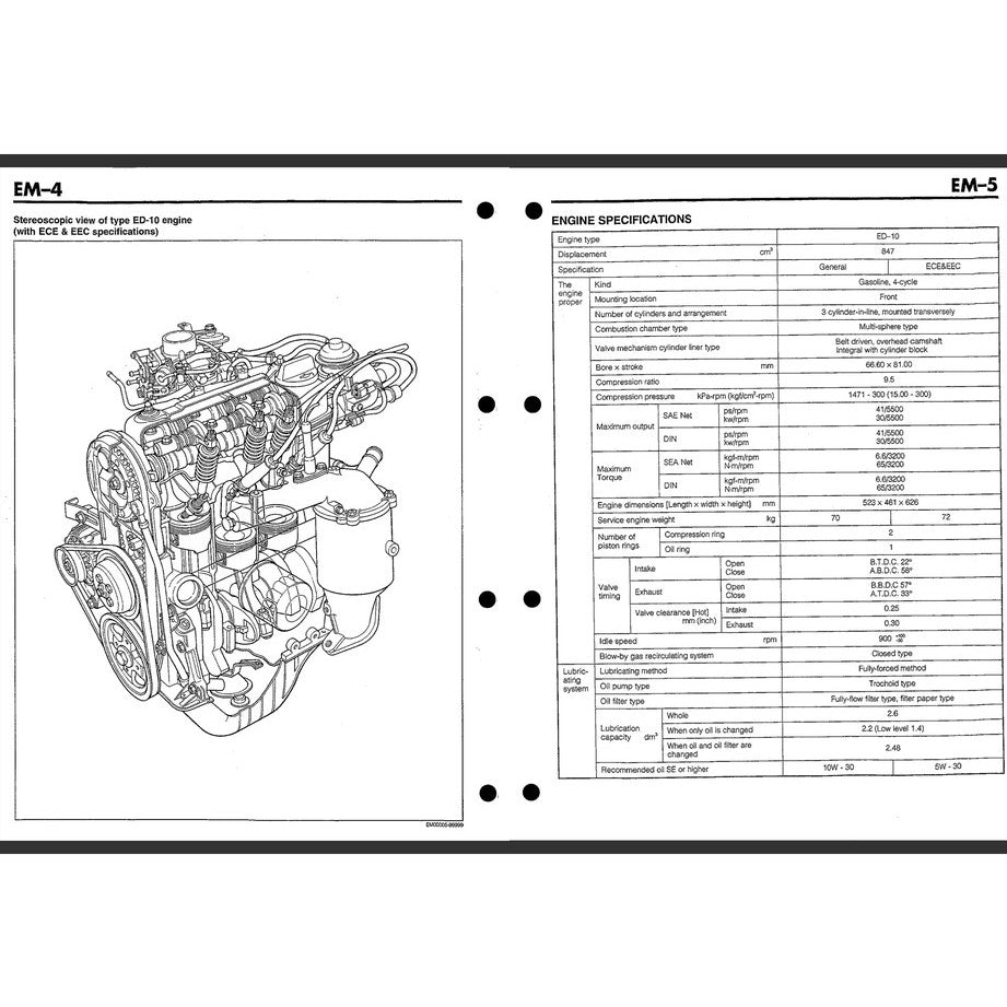 PERODUA KANCIL MKI (1990-2001) SERVICE WORKSHOP MANUAL - Image 4