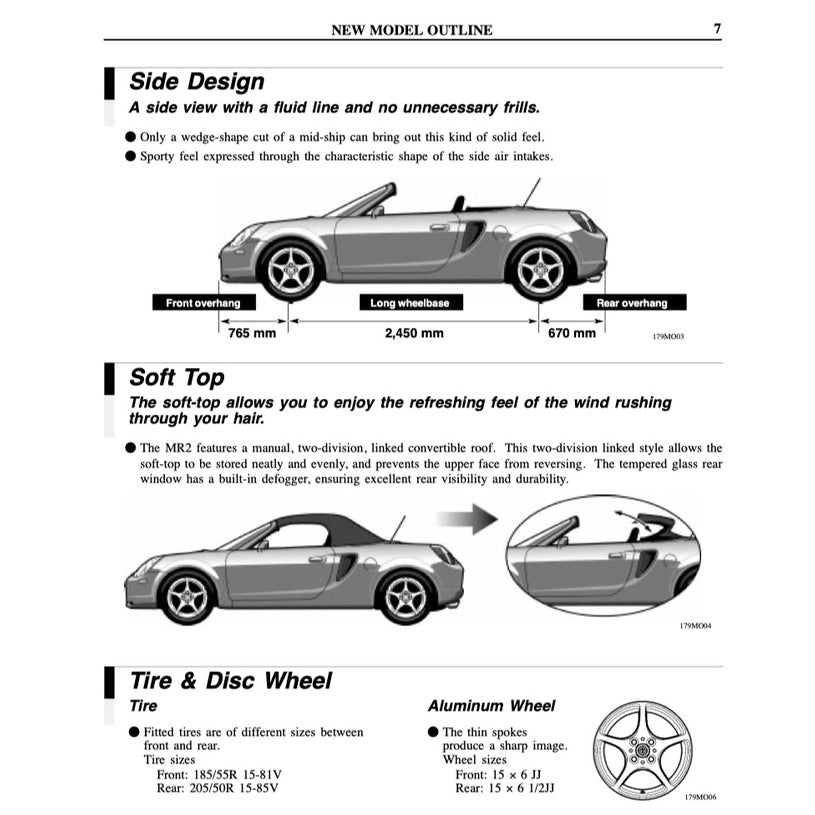 TOYOTA MR-2 SW30 - SPYDER (2000-2007) SERVICE WORKSHOP MANUAL - Image 3