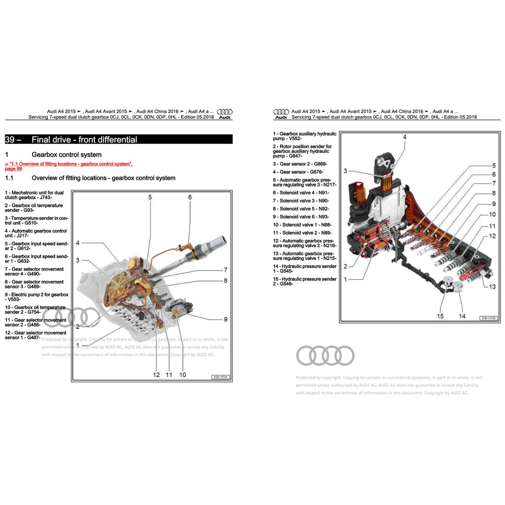 AUDI A4 B9 (2016-2024) SERVICE WORKSHOP MANUAL - Image 4