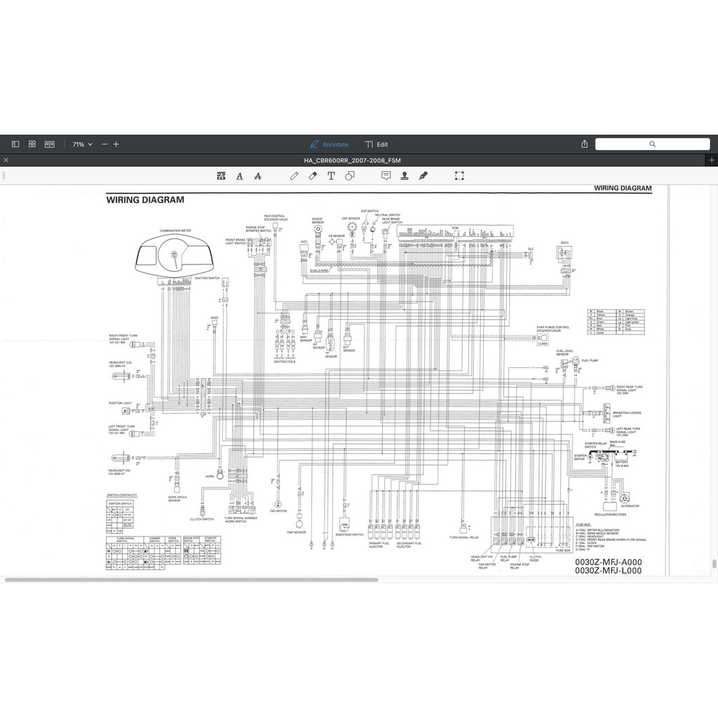 HONDA CBR600RR (2007-2008) SERVICE WORKSHOP MANUAL + PARTS CATALOGUE + OWNER'S MANUAL - CBR 600 RR - Image 9