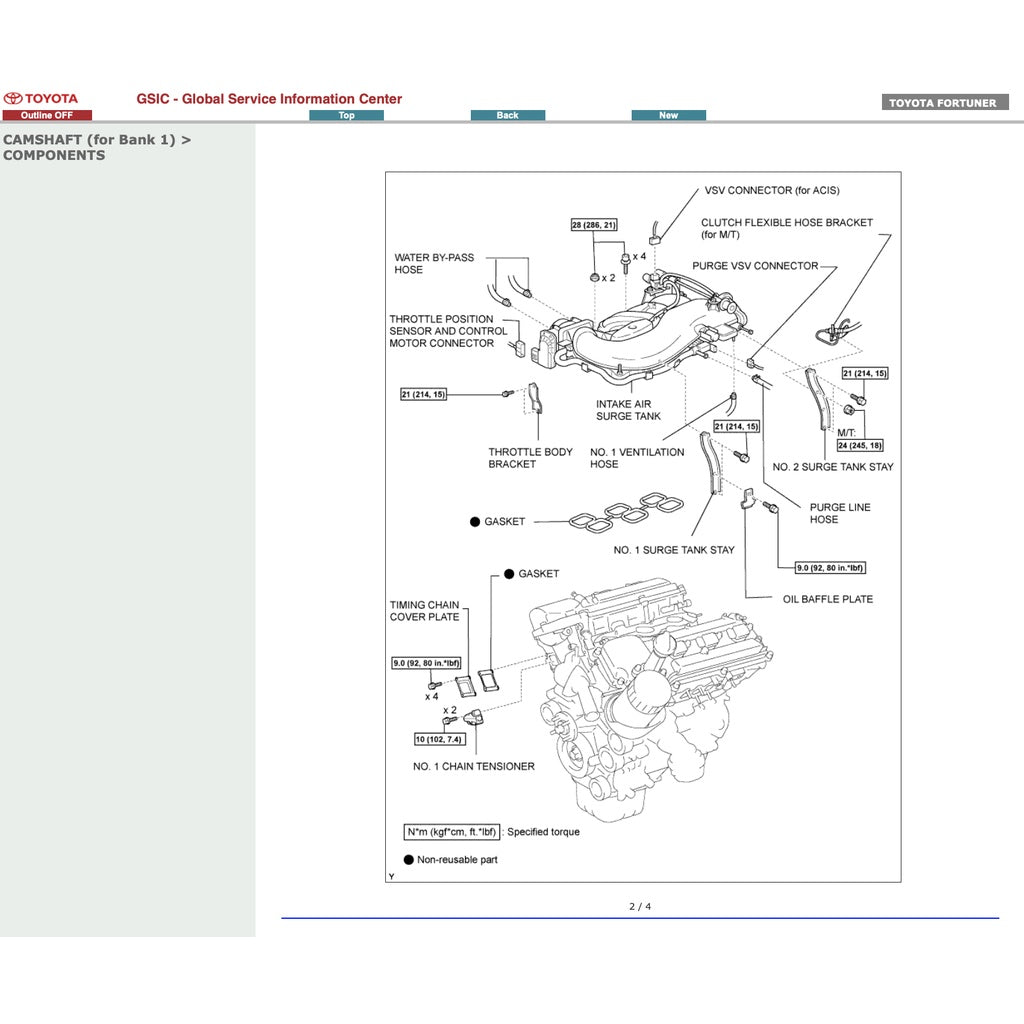 TOYOTA FORTUNER AN150/ AN160 (2015-2022) SERVICE WORKSHOP MANUAL - Image 6