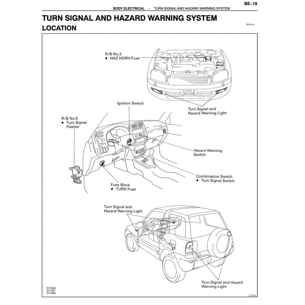 TOYOTA RAV4 XA10 (1996-2000) SERVICE WORKSHOP MANUAL - Image 6